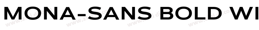 MONA-SANS BOLD WIDE字体转换